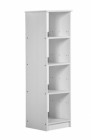 Adrano Four Shelf Unit White