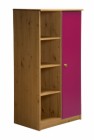 Avola One Door Cupboard Antique With Fuschia Details