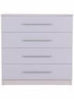 Toronto 4 Drawer Chest in White