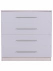 Toronto 4 Drawer Chest in White