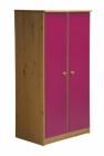 Avola Two Door Cupboard Antique With Fuschia Details