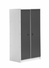 Avola Two Door Cupboard White With Graphite Details