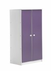 Avola Two Door Cupboard White With Lilac Details