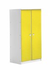 Avola Two Door Cupboard White With Lime Details