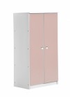 Avola Two Door Cupboard White With Pink Details