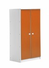 Avola Two Door Cupboard White With Orange Details