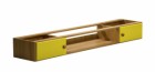 Catania Underbed Cupboards With Open Shelf Antique With Lime Doors