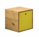 Cube with cover in Antique with Lime Detail