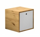 Cube with cover in Antique with White Detail