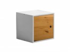 Cube with cover in White with Antique Detail