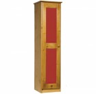 Verona 1 Door Wardrobe Antique With Red Details