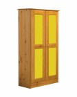 Verona 2 Door Wardrobe Antique With Lime Details