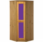 Verona Corner Wardrobe Antique With Lilac Details