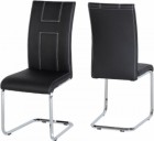 A2 Chair in Black PU/Chrome