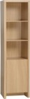 Kingston 1 Door Narrow Bookcase in Euro Oak