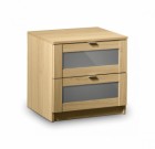 Strada 2 Drawer Bedside