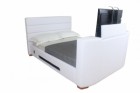 Balmain Faux Leather Double TV Bed
