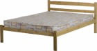 Panama 4 foot 6 inch Bed in Natural Wax