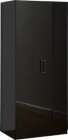 Charisma 2 Door Wardrobe in Black Gloss