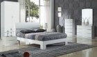 Arden White High Gloss Double Bed