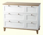 Arcadia *3 Drawer Chest in White/Ash Veneer