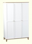 Arcadia 3 Door Wardrobe in White/Ash Veneer