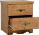 Cairo 2 Drawer Bedside Chest in Dark Kennedy Pine Effect Veneer