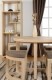 Cambourne Stowaway Dining Set in Sonoma Oak Effect Veneer/Brown Linen Fleck