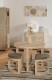 Cambourne Stowaway Dining Set in Sonoma Oak Effect Veneer/Brown Linen Fleck