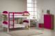 Maximus Bunk Bed 3ft White With Fuschia Details
