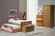 Captains Bergamo Guest Bed 3ft Antique With Pink Details
