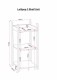 Lollipop 3 Shelf Unit in White/Blue