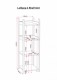 Lollipop 4 Shelf Unit in White/Pink