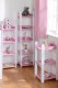 Lollipop 5 Shelf Unit in White/Pink