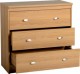 Regent 3 Drawer Chest in Teak Effect Veneer