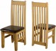 Tortilla 4 foot 9 inch Dining Set in Distressed Waxed Pine/Expresso Brown PU
