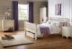 Barcelona Double Bed in Stone White - High Foot End