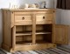 Corona 2 Door 2 Drawer Sideboard Distressed Waxed Pine