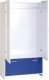 Lollipop 2 Door 1 Drawer Wardrobe in White/Blue