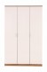Ottawa 3 Door Wardrobe White/oak