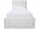 Hollywood Crystal Gas Lift Bed 3' White