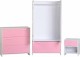 Lollipop Bedroom Set in White/Pink