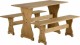 Corona Dinette Set in Distressed Waxed Pine