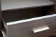 Denver 1 Drawer Bedside Cabinet in Expresso Brown/Clear Glass