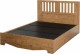 Cairo 4 foot 6 inch Bed in Dark Kennedy Pine Effect Veneer