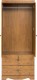 Cairo 2 Door 2 Drawer Wardrobe in Dark Kennedy Pine Effect Veneer